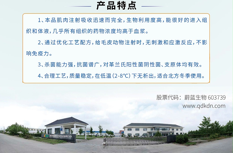 貂狐貉兔人工输精杀菌消炎产后子宫炎症乳房炎的防治注射剂恩诺沙星注射液青岛康地恩厂家批发3